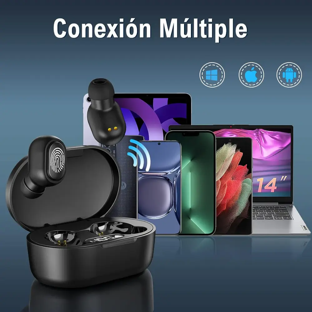 Audífonos Bluetooth 5.1 TWS -AUT114 1HORA - Image 4