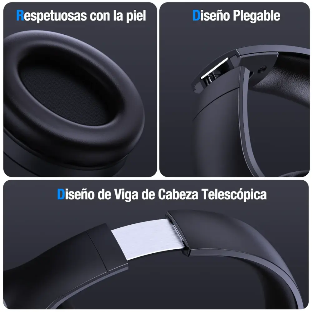 Audífonos de diadema bluetooth AUT202 1HORA - Image 4