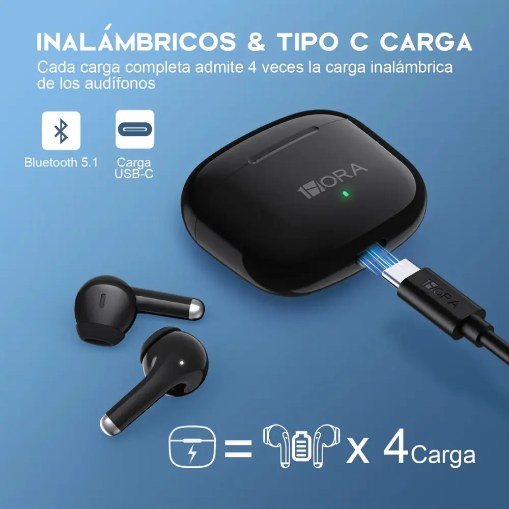 Audífonos Bluetooth 5.1 AUT203 1HORA - Image 3