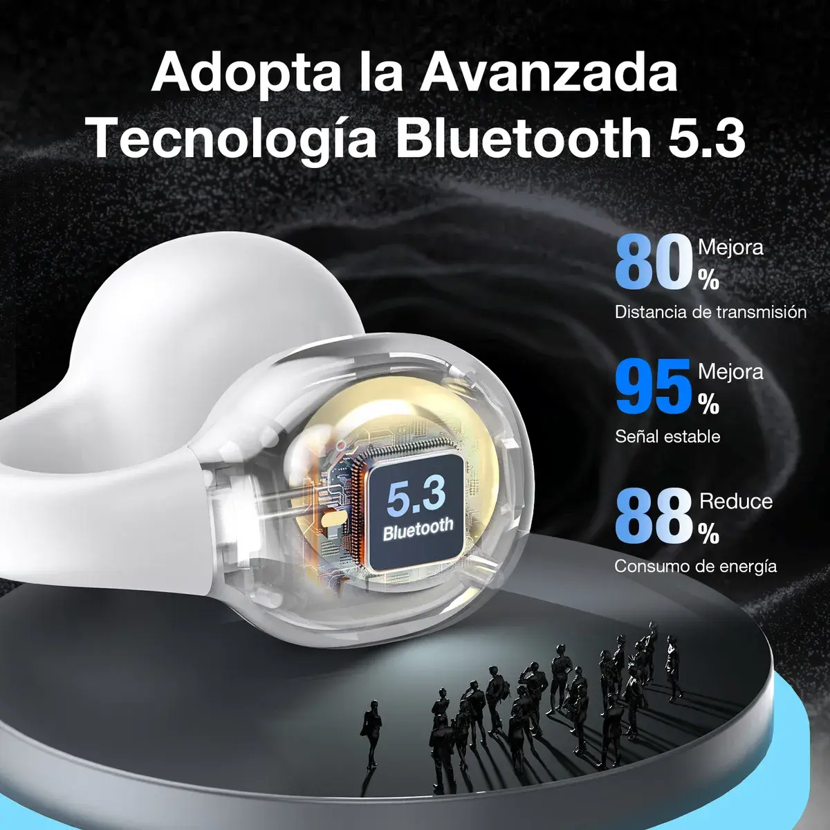 Audífonos Bluetooth Clip-ear AUT210 1HORA - Image 4