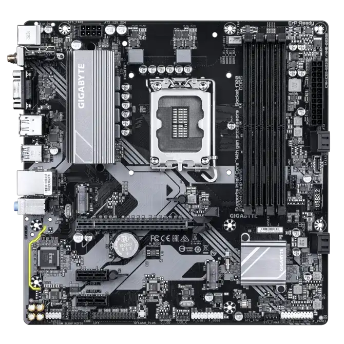 Gigabyte B760M D3HP WIFI6 Micro-ATX LGA1700 DDR5 3xM.2 PCIe 4.0 WiFi 6 - Image 2