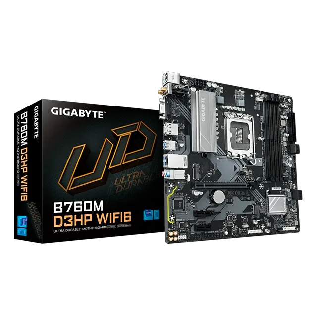 Gigabyte B760M D3HP WIFI6 Micro-ATX LGA1700 DDR5 3xM.2 PCIe 4.0 WiFi 6