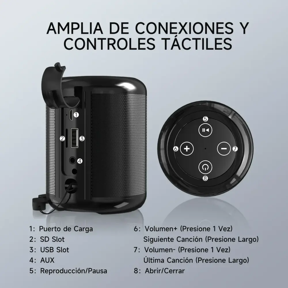 Bocina Bluetooth Portátil BOC062 1HORA - Image 5