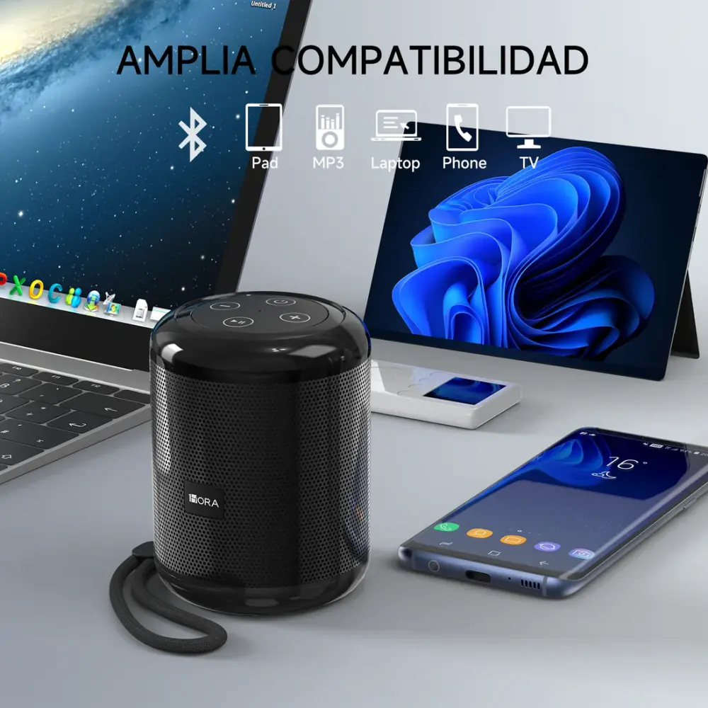Bocina Bluetooth Portátil BOC062 1HORA - Image 2