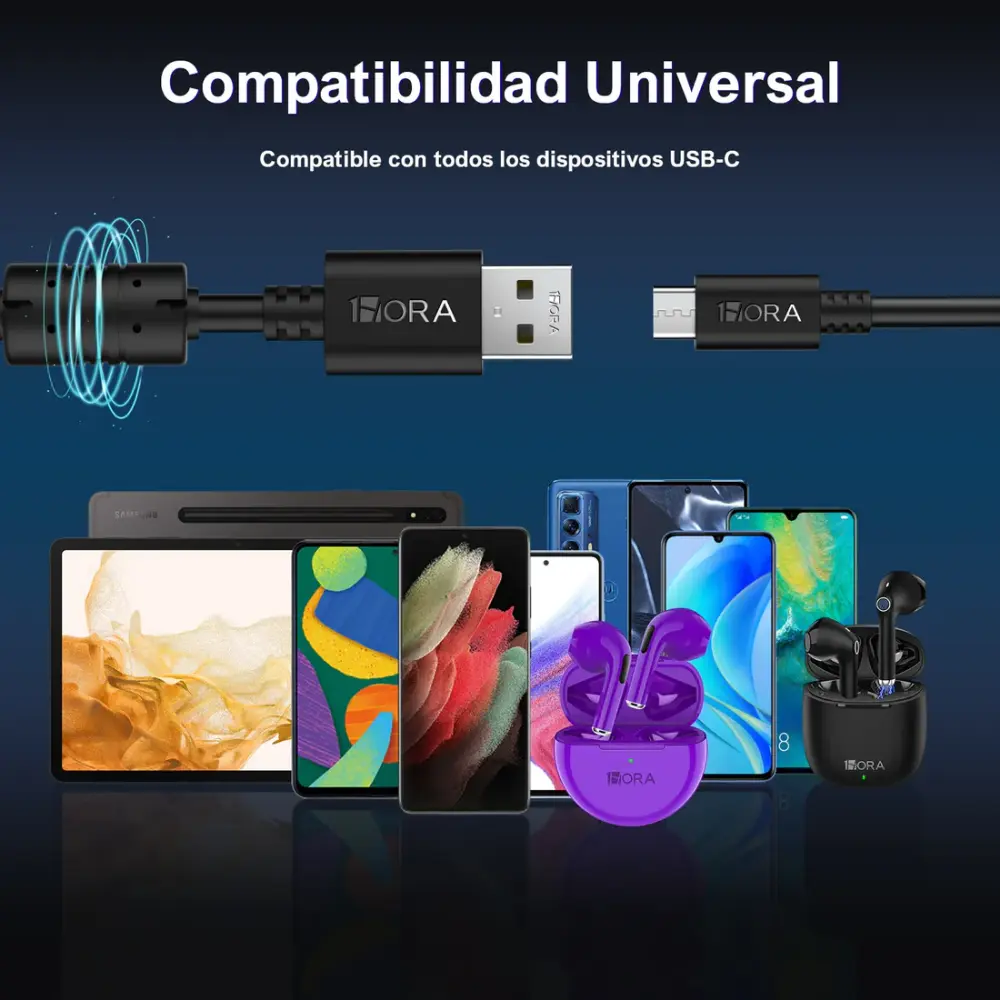 Cable TIPO C 2.0A (1.5M) - CAB150 1HORA - Image 3