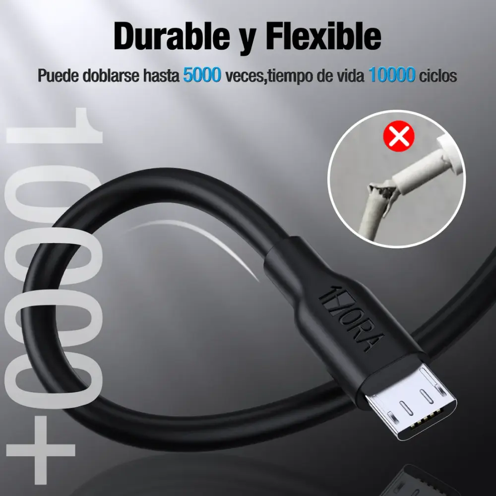 Cable V8 2.1A - CAB177 (1M) 1HORA - Image 4