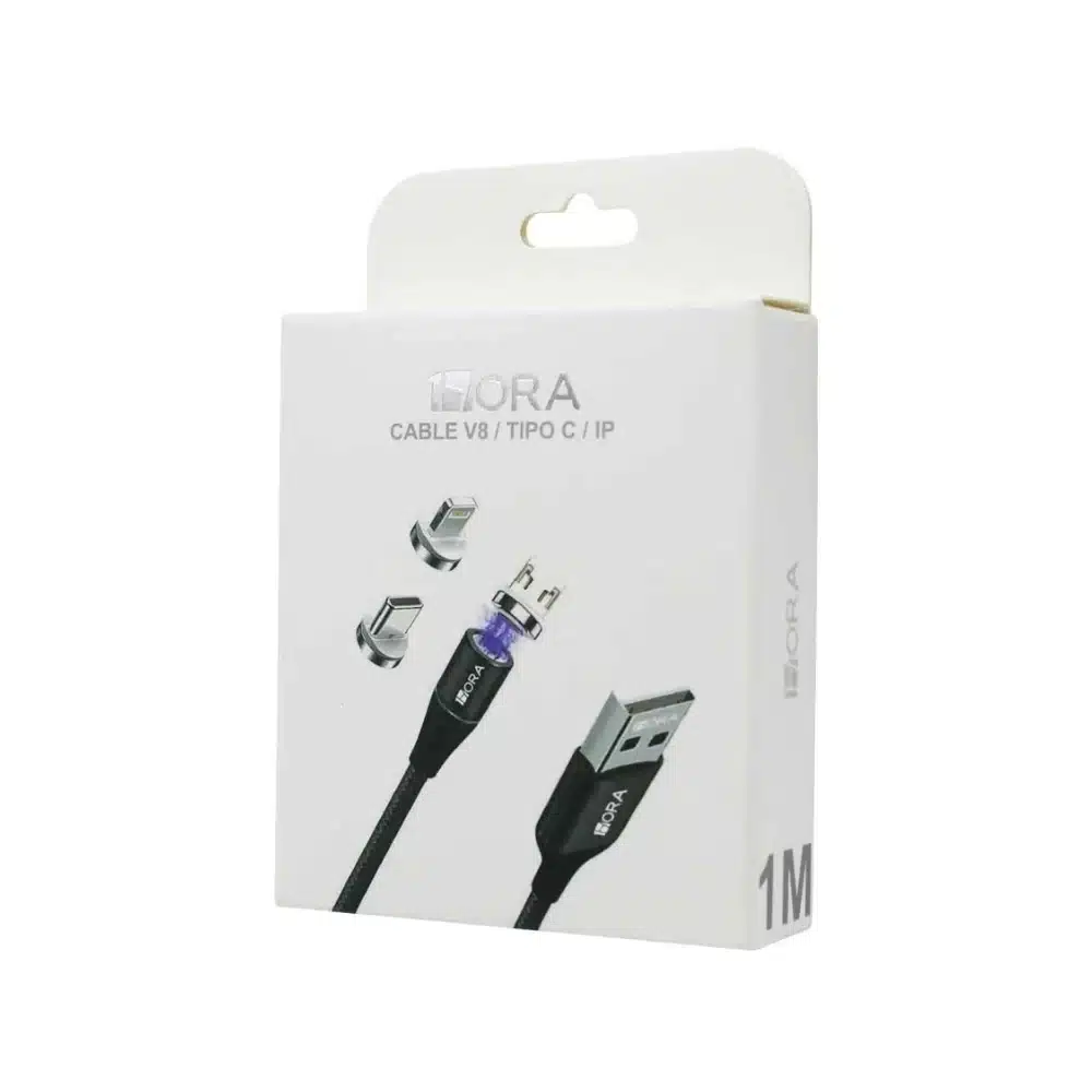 Cable Magnetico Tipo C/V8/IP 3A- CAB253 (1M) 1HORA - Image 2