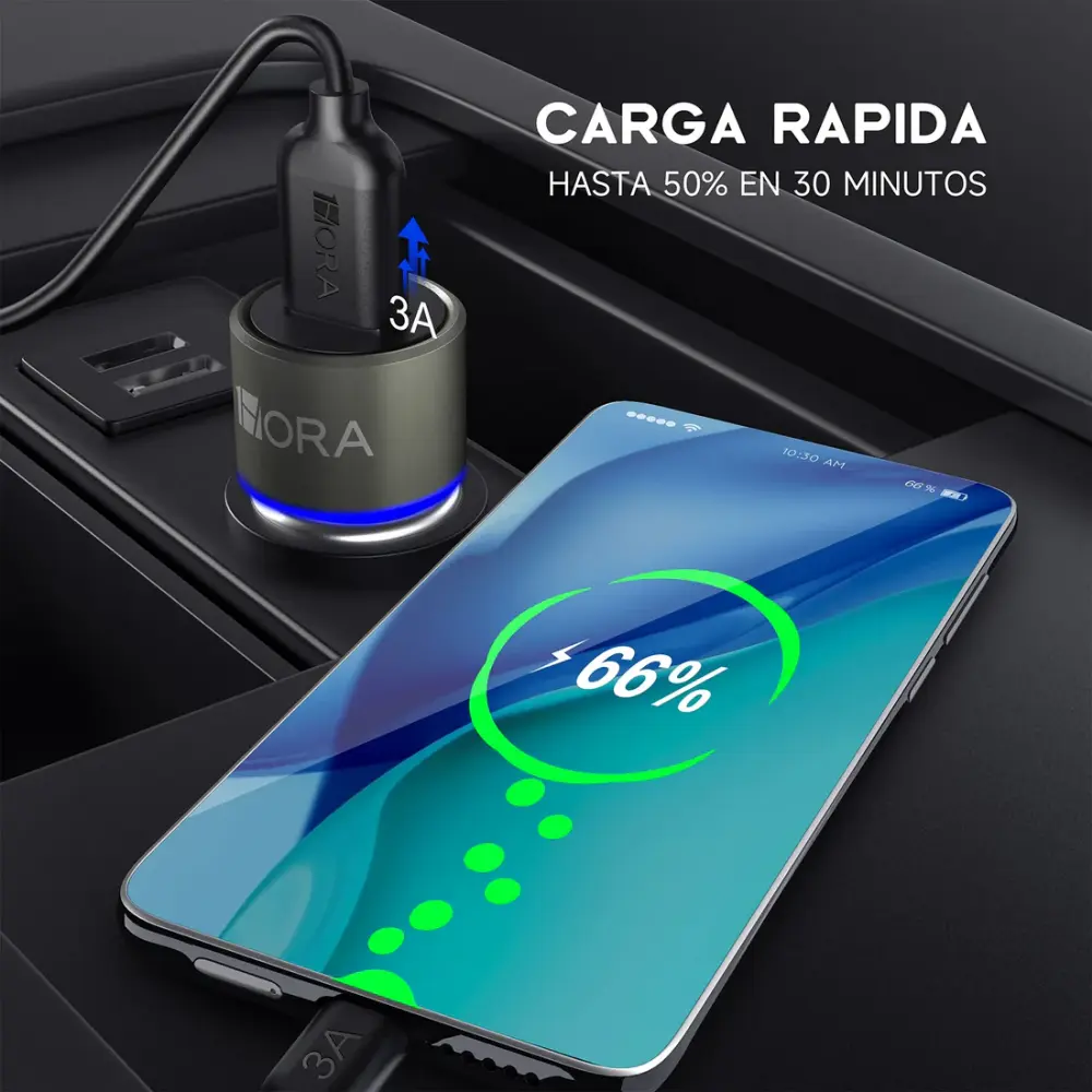Cargador para auto 3A - GAR116 1HORA - Image 3