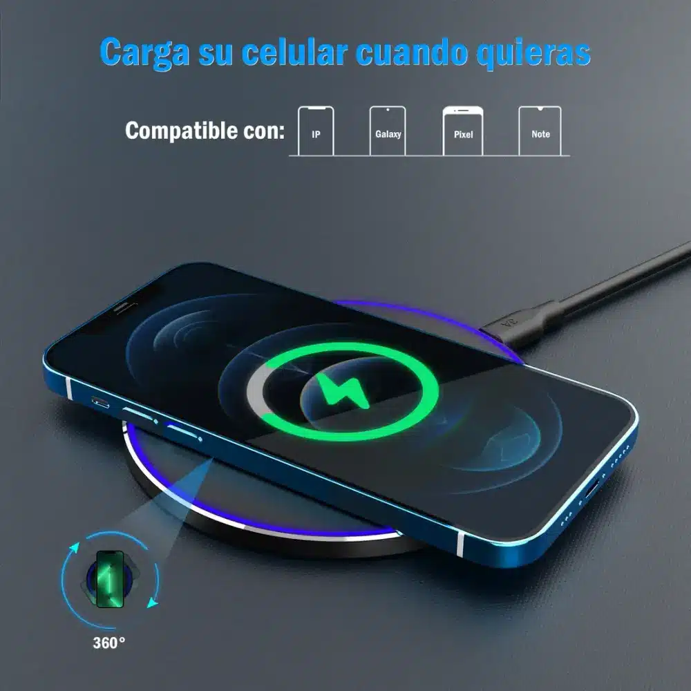 Cargador inalámbrico carga Rápida 10W - GAR151 1HORA - Image 6