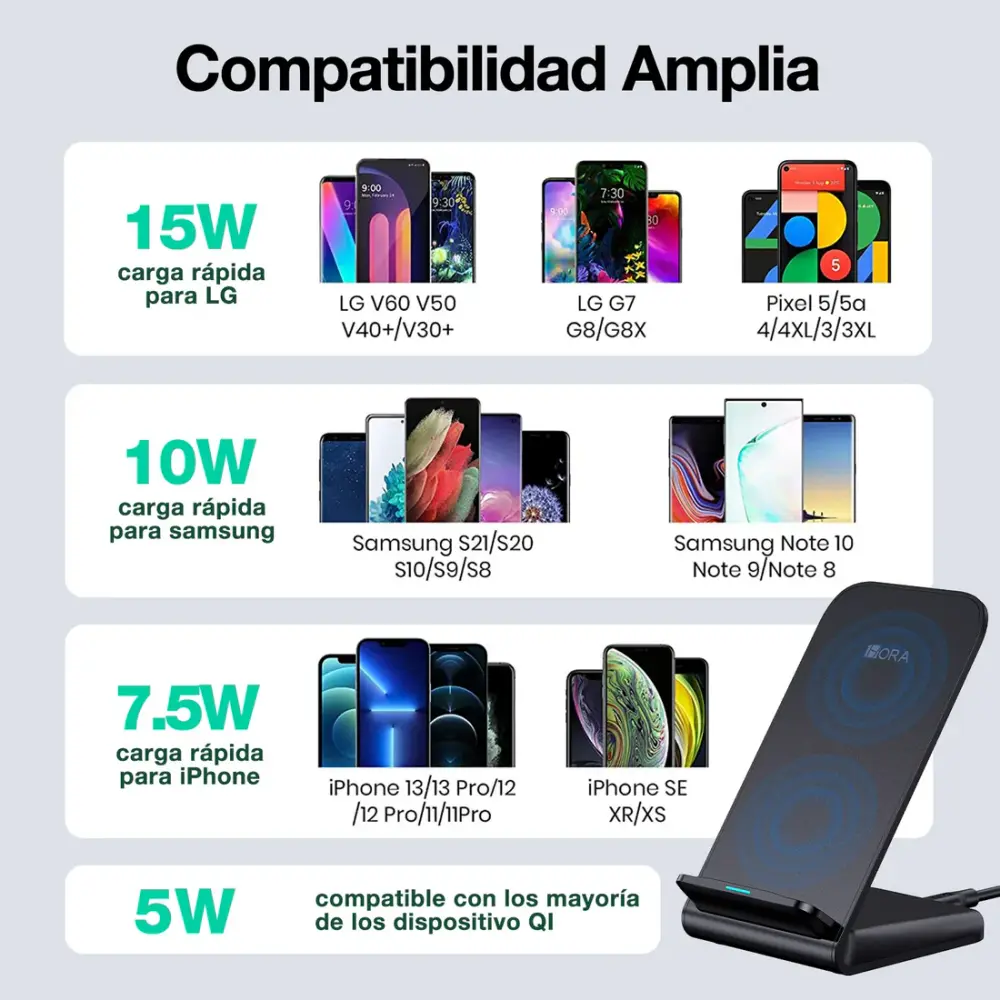 Cargador inalámbrico 15W - GAR157 1HORA - Image 2