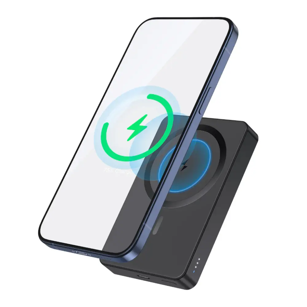 Power bank Magnético Inalámbrico Con cable USB-C 5000mAh - GAR276 1HORA - Image 3