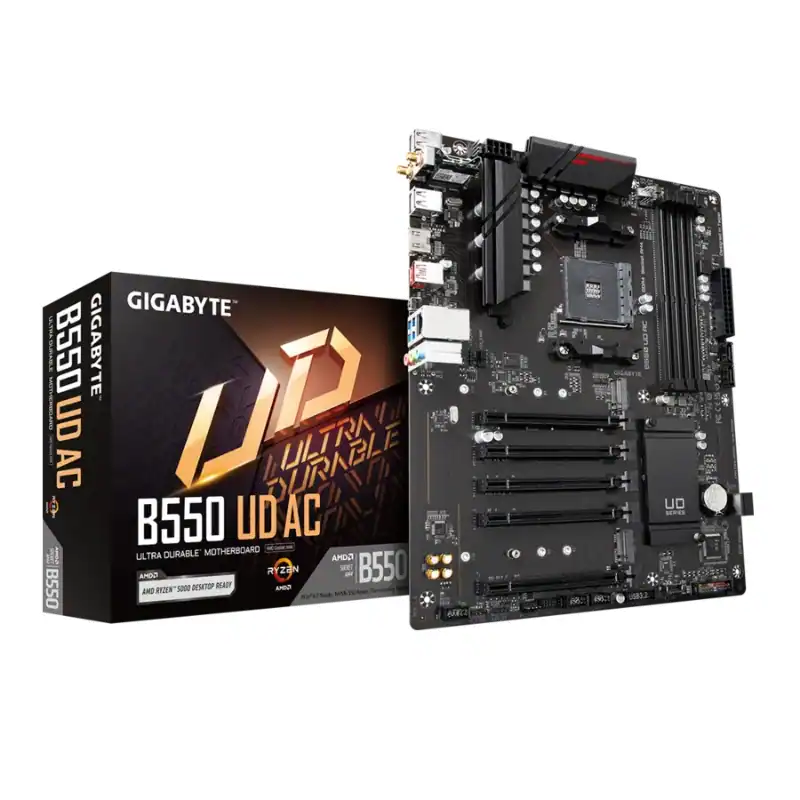 Gigabyte B550 UD AC WIFI ATX AM4 DDR4 2xM.2 PCIe 4.0 WiFi 5