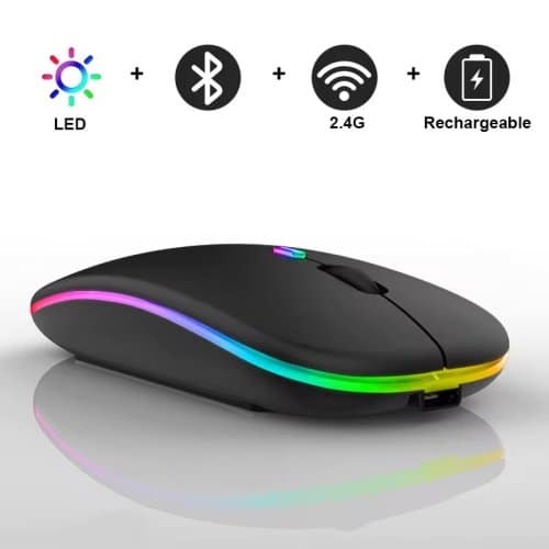 Mouse Inalambrico RGB (Bateria Recargable)