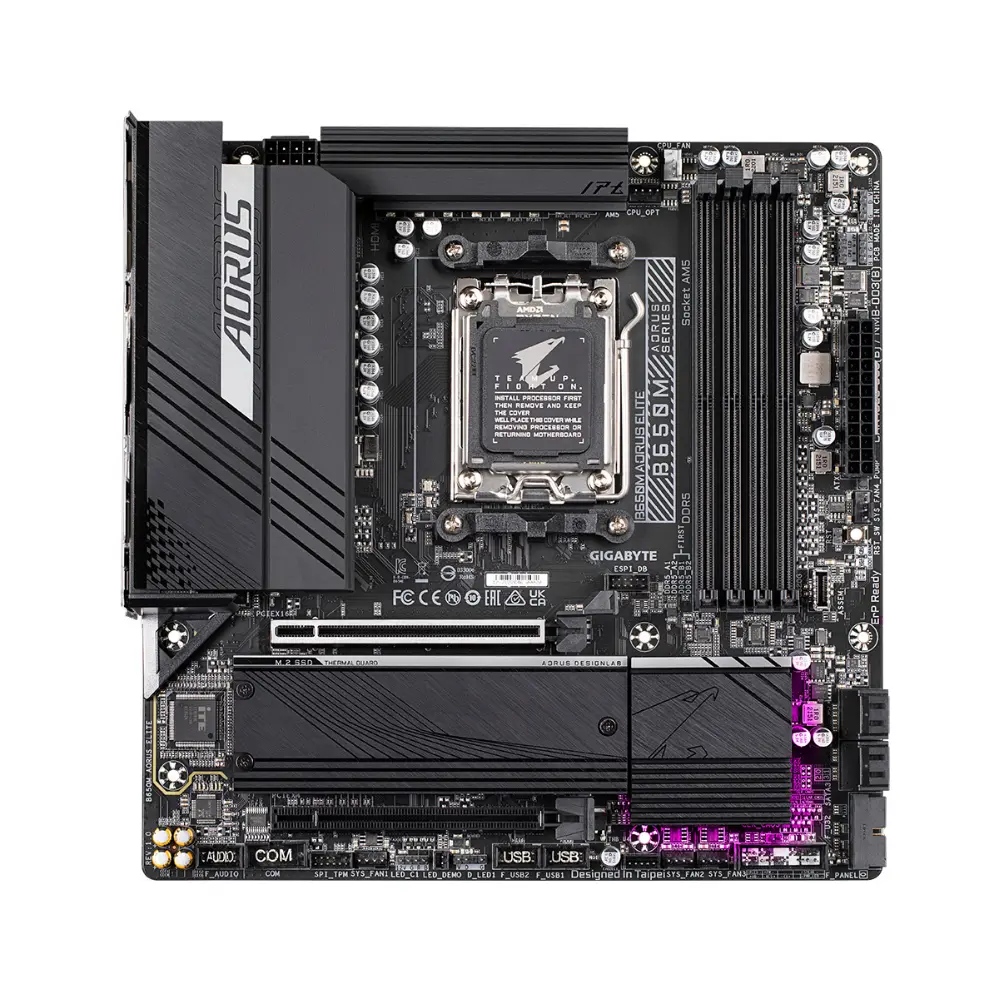 MOTHER AMD B650M AM5 GIGABYTE AORUS ELITE AX 4xDDR5 256GB ATX - Image 2