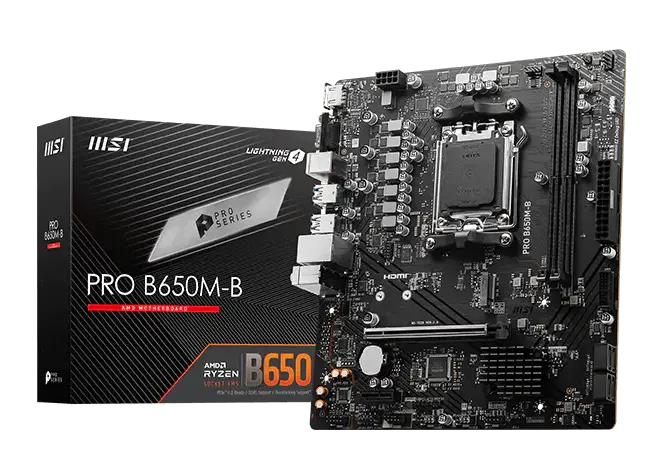 MSI PRO B650M-B Micro-ATX AM5 DDR5 2xM.2 PCIe 4.0
