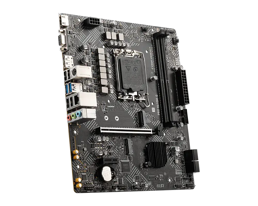 MSI PRO H610M-G DDR5 Micro-ATX LGA1700 DDR5 1xM.2 PCIe 4.0 - Image 3