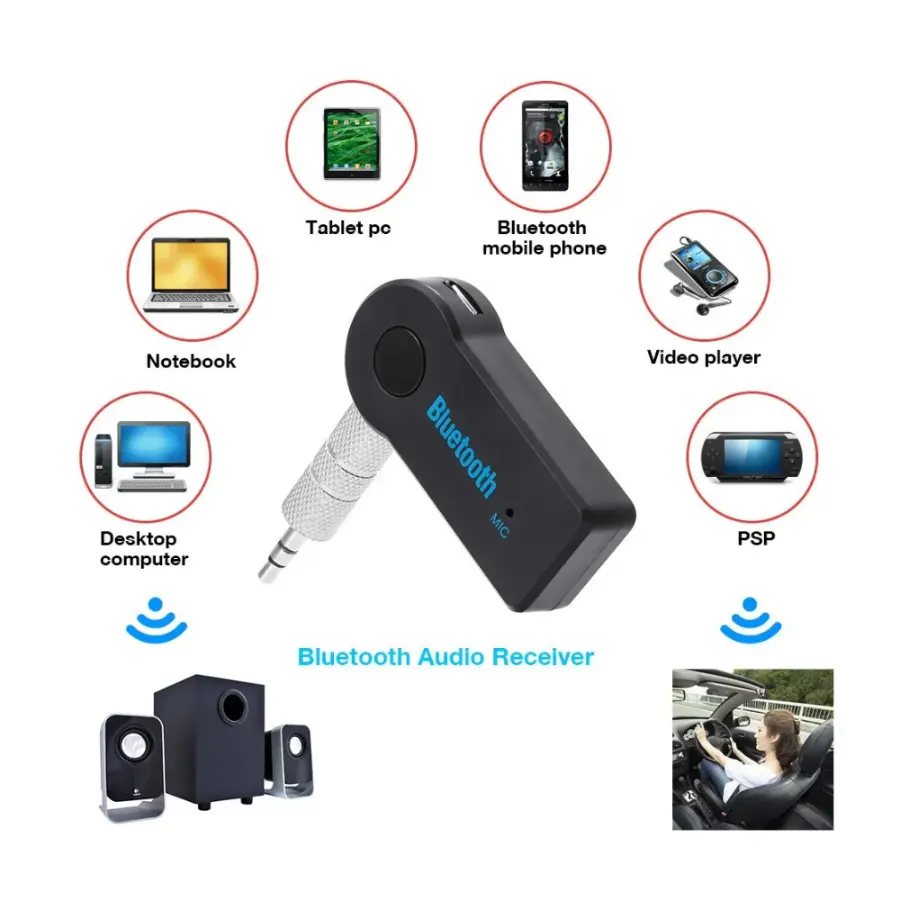Receptor de Bluetooth 3.5mm recargable - Image 3