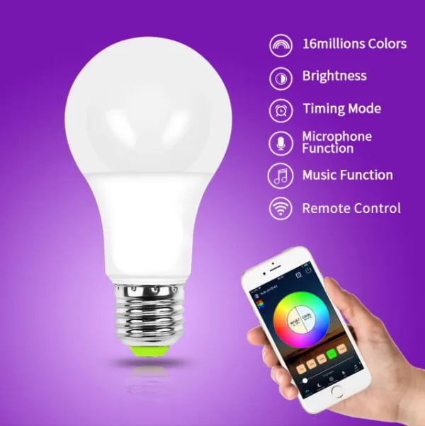 Foco Inteligente - Smart Bulb 9w wifi RGB - Image 2