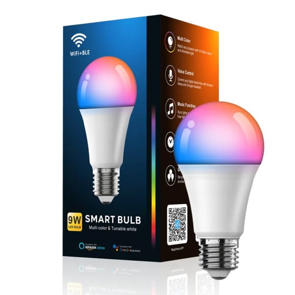 Foco Inteligente - Smart Bulb 9w wifi RGB