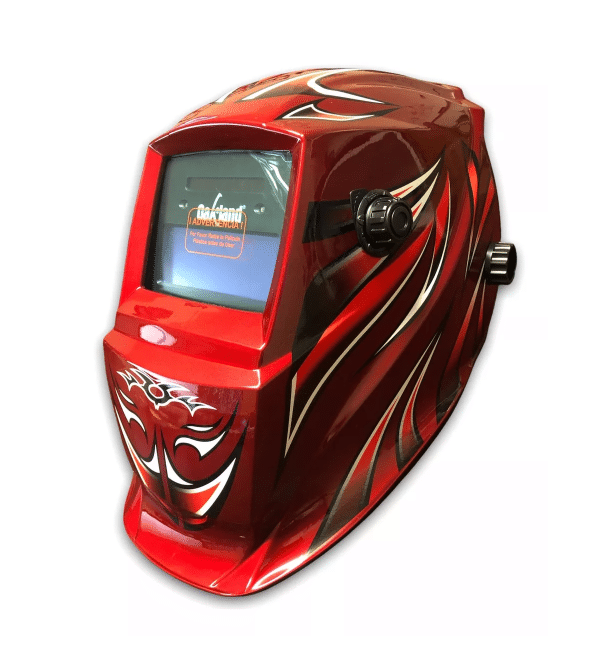 Careta Electrónica Para Soldar Oakland CE-A11 Roja