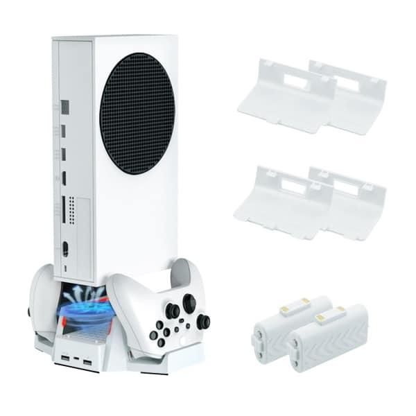 Enfriador con cargador doble para consola Xbox Series S (Multifuncional)