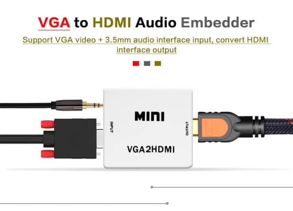 Adaptador HDMI - VGA A 3.5MM (VGA2HDMI) - Image 3