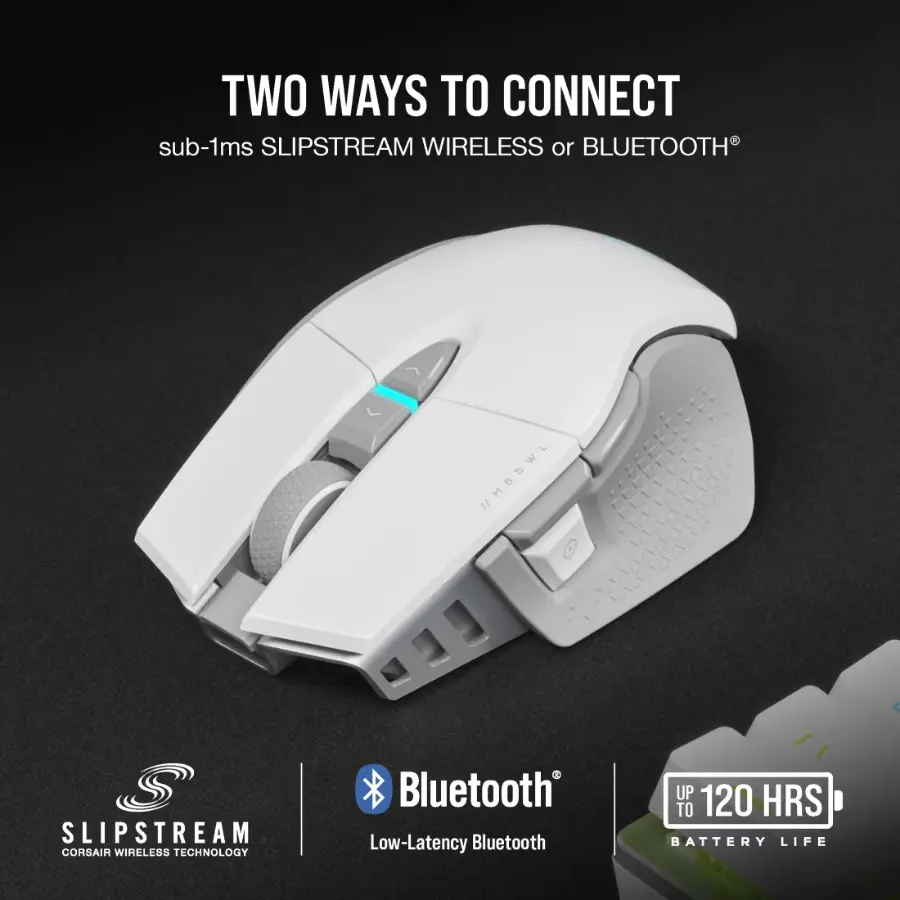 Mouse Corsair M65 RGB Ultra Wireless Tunable FPS Gaming (color blanco) - Image 3