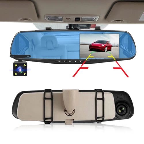 Camara de retrovisor (pantalla HD de 4.3") Full HD 1080p (frontal y trasera ) - Image 3